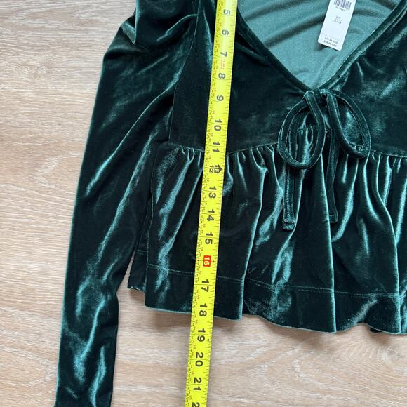 Maeve (Anthropologie) Velvet Babydoll Top - Size XXS - Picture 7 of 7